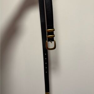 Aritzia Belt with Gold Buckle